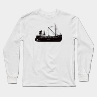 Drawing of an old steamboat Long Sleeve T-Shirt